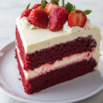 Red Velvet Strawberry Cheesecake