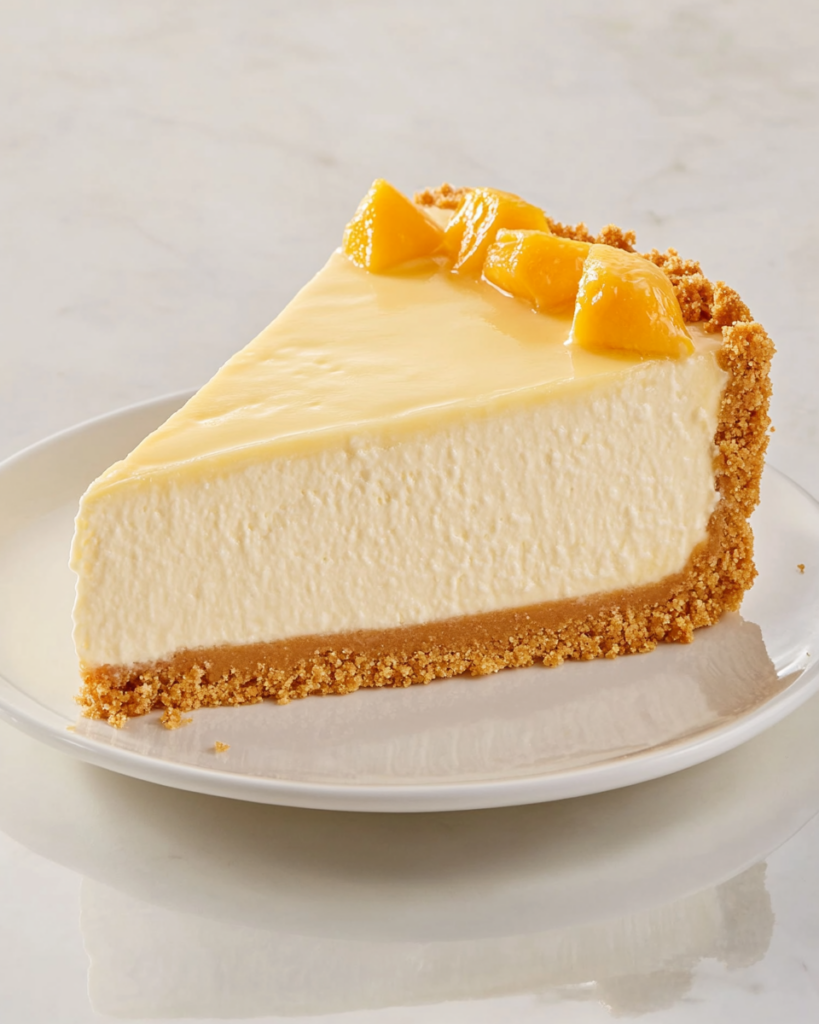 No-Bake Mango Cheesecake