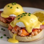 Bay Lobster Eggs Benedict with Cajun Hollandaise