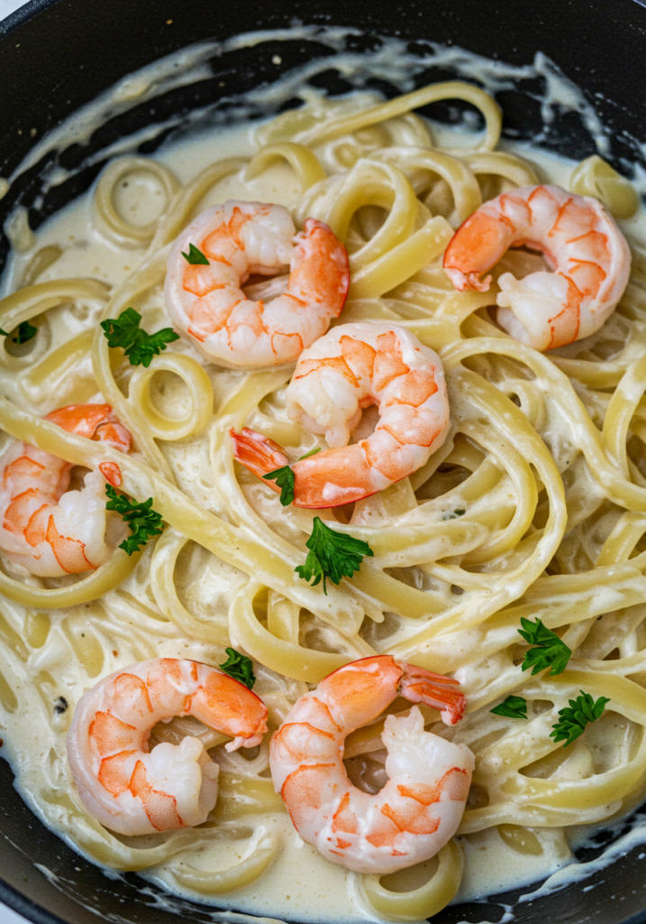 Creamy Shrimp Alfredo Pasta