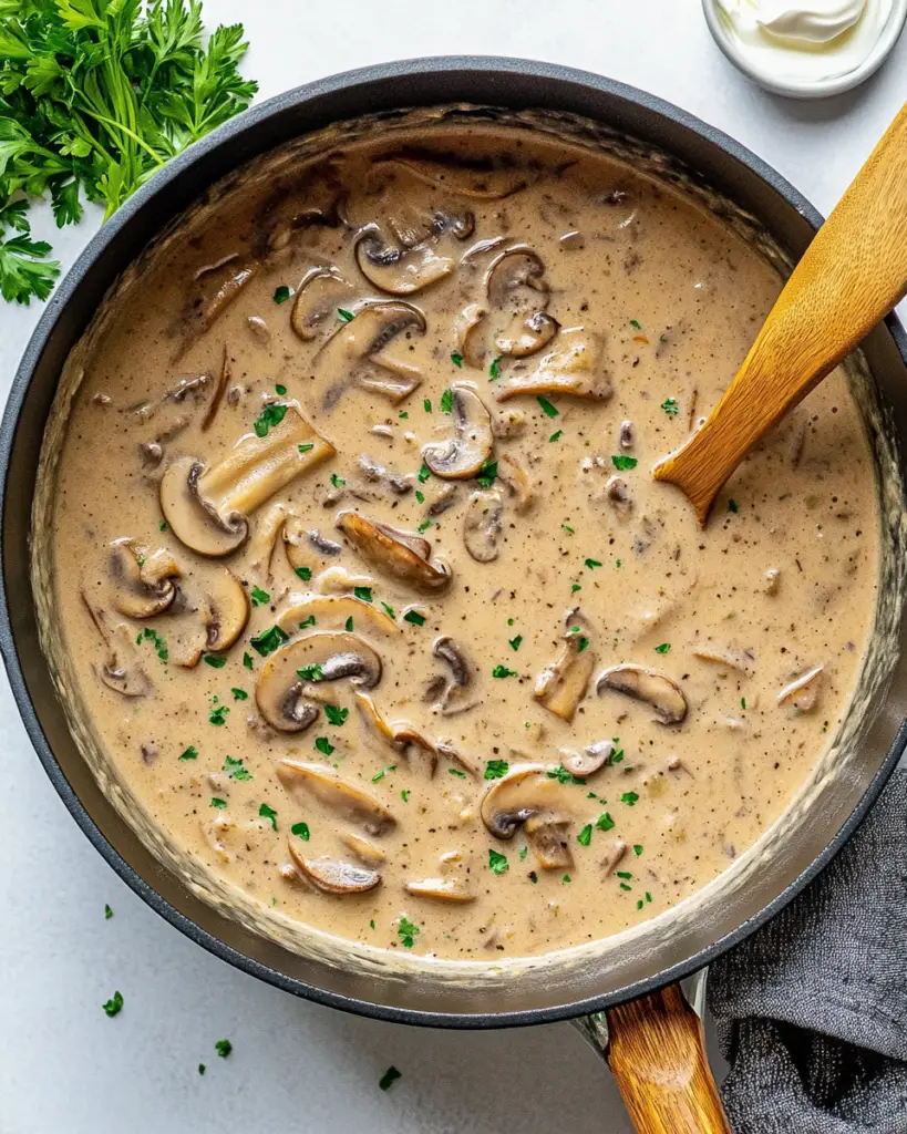 Creamy Hungarian Mushroom Soup
