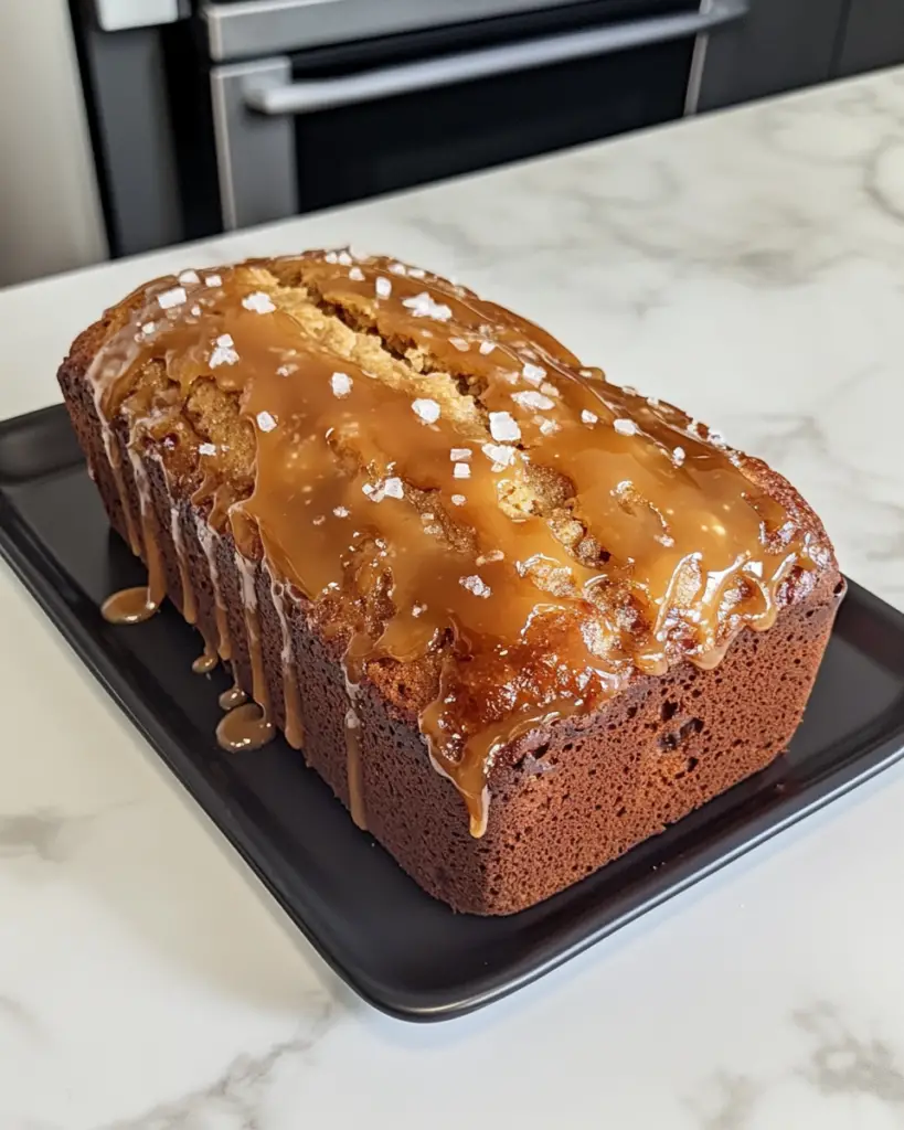 Salted Caramel Banana Bread