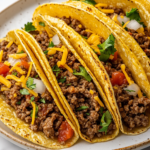 Crispy Baked Ground Beef Tacos