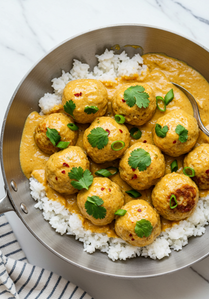 Coconut Chicken Meatballs