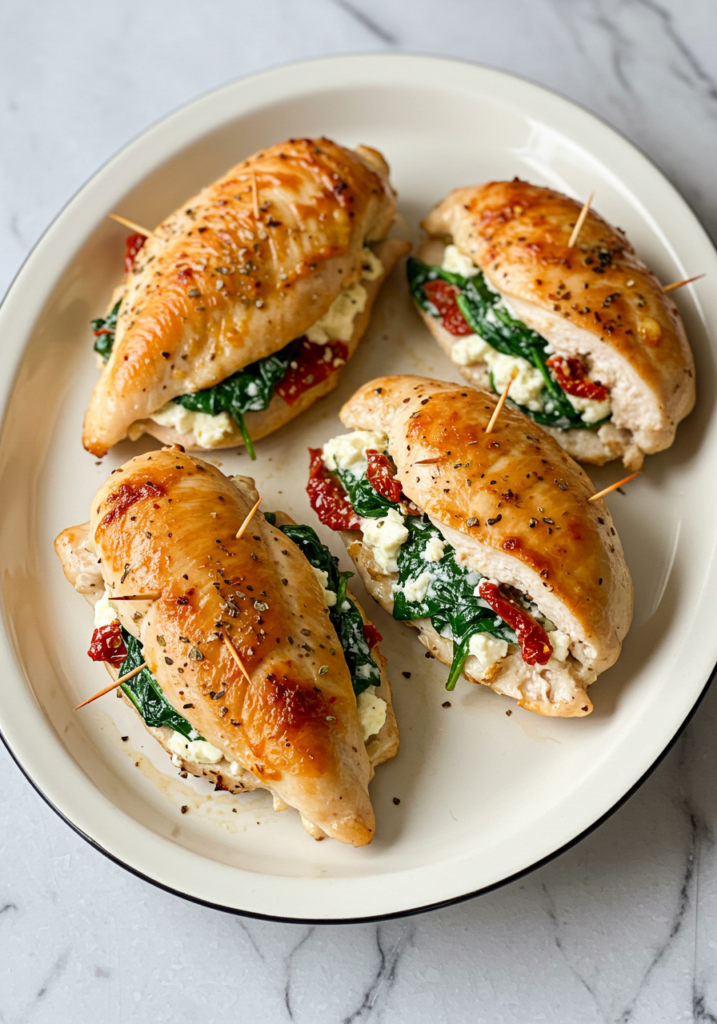 Mediterranean Stuffed Chicken Breasts