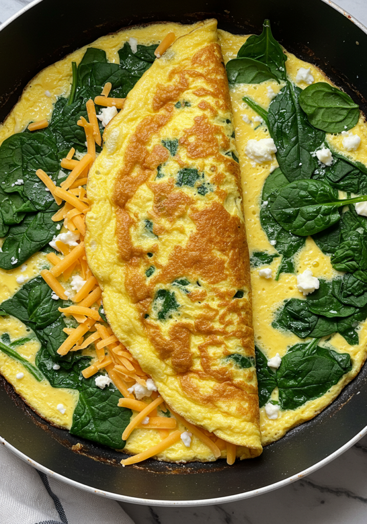 Spinach & Cheese Omelette