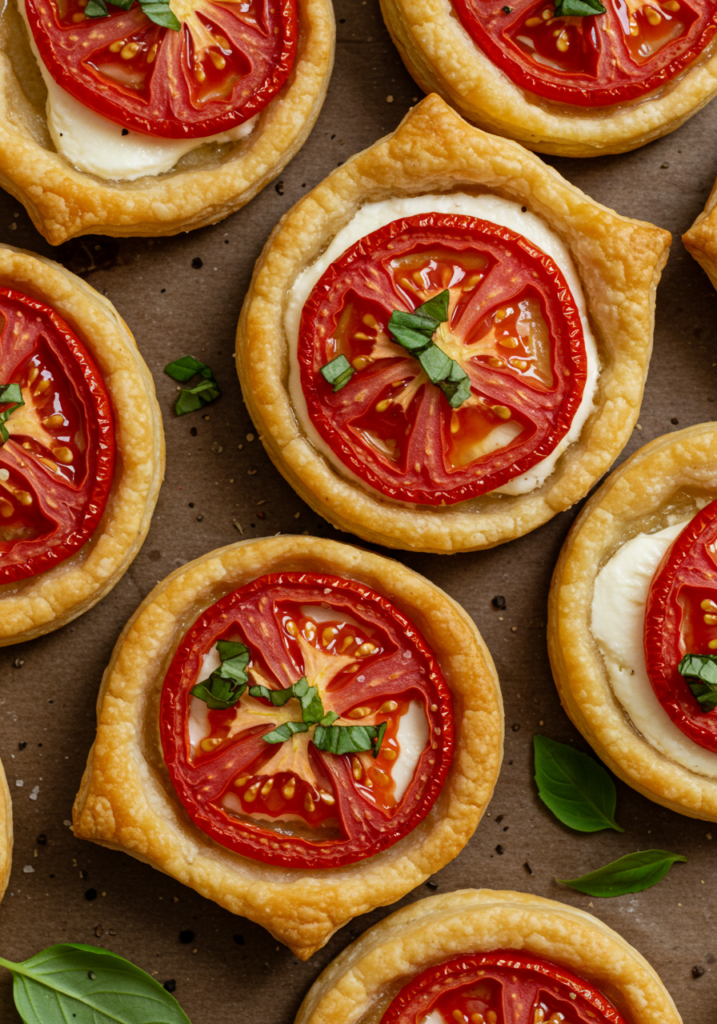 Tomato Tartlets with Puff Pastry