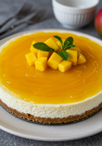 No-Bake Mango Cheesecake