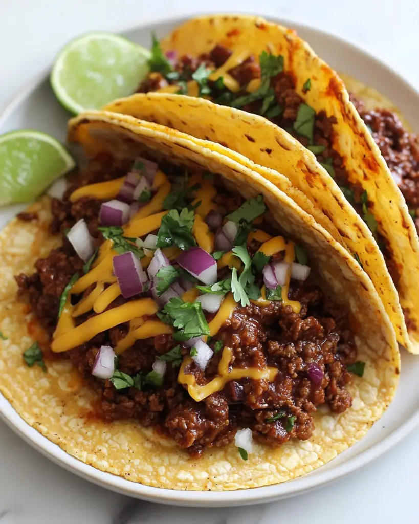 Garlic Butter Honey BBQ Beef Tacos
