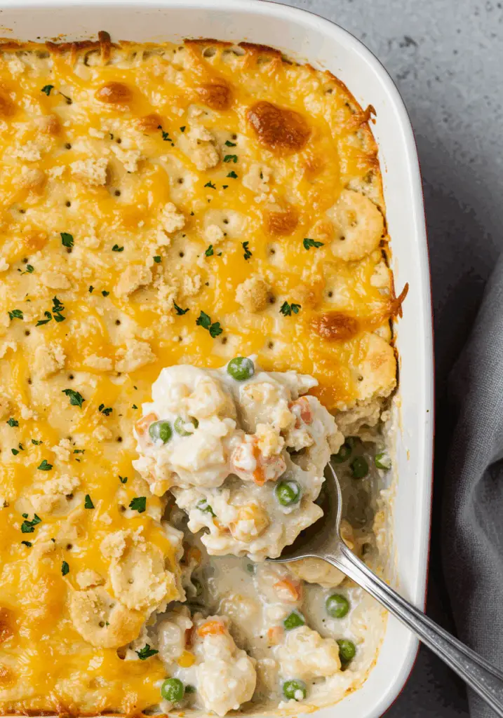 Ritz Cracker Chicken Casserole