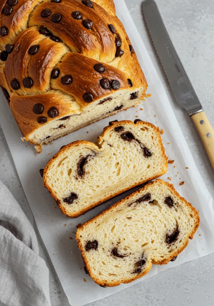 Chocolate Chip Brioche Bread