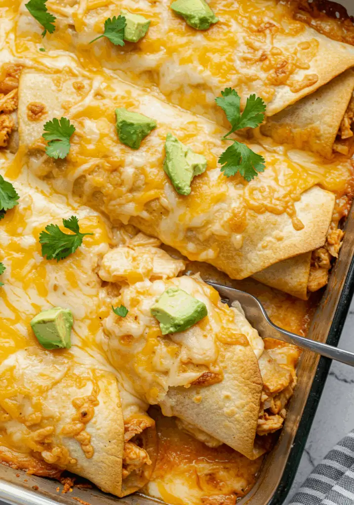 Baked Chicken Chimichangas