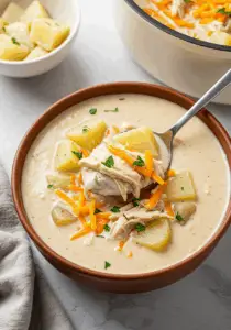 Crockpot Creamy Chicken and Potato Soup