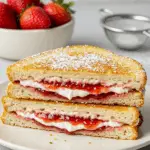 Fried Strawberry Cheesecake Sandwiches