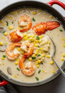 Lobster and Shrimp Corn Chowder