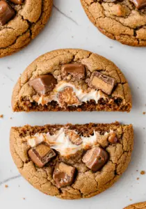 Gooey Reese’s Cheesecake Cookies