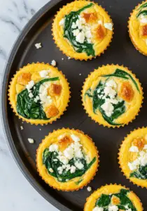 Healthy Egg Muffins with Spinach and Feta