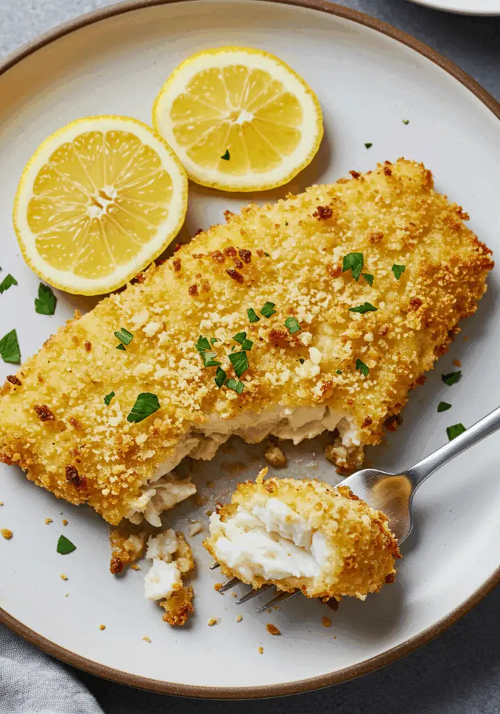 Crispy Parmesan Crusted Fish
