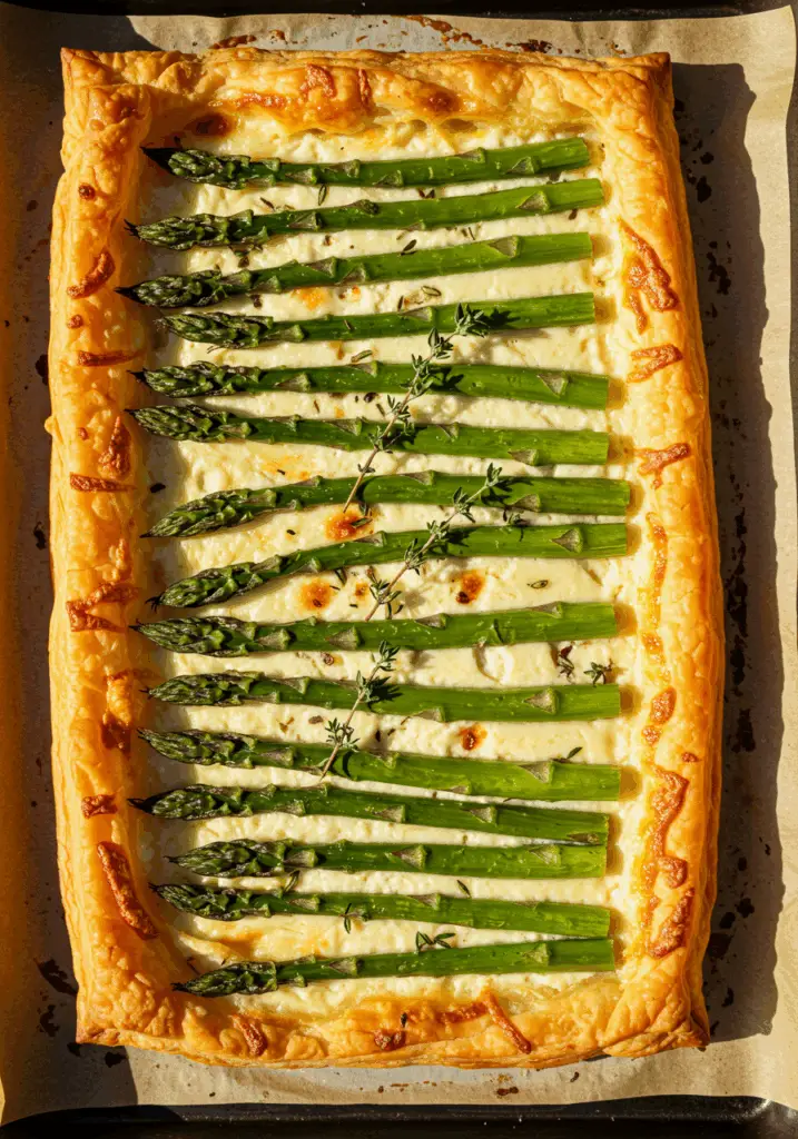Asparagus Puff Pastry Tarts