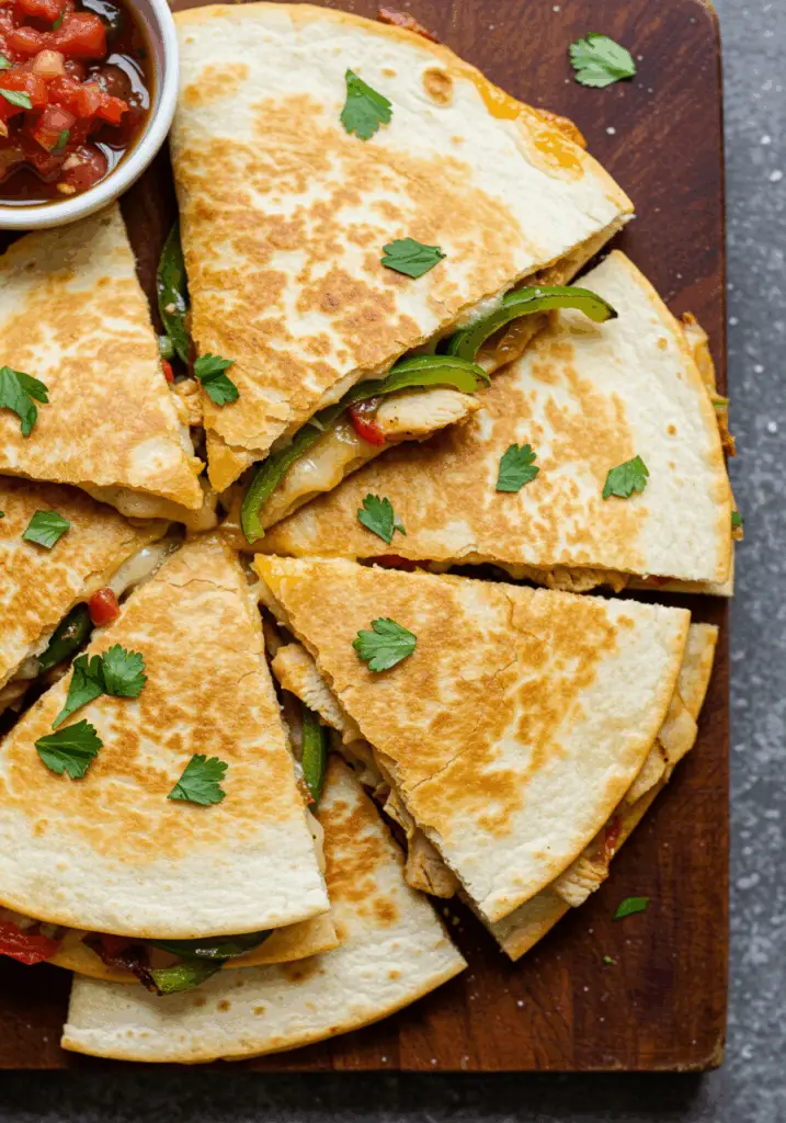 Chicken Fajitas Quesadillas