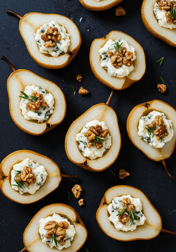 Elegant Blue Cheese Stuffed Pears