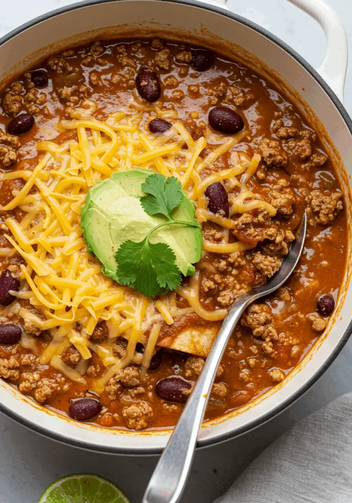 Cheesy Enchilada Chili
