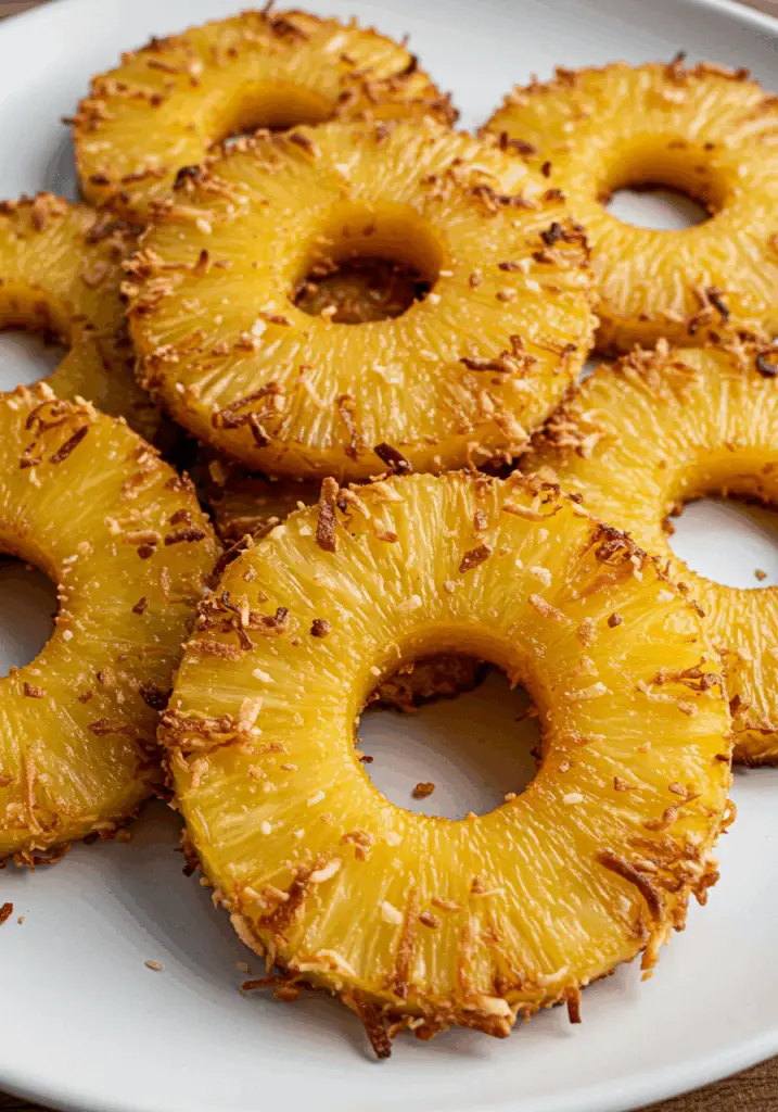 Fried Pineapple with Coconut Crust