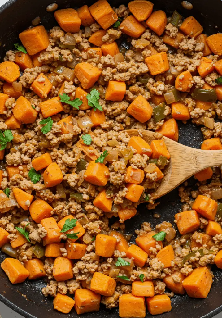 Ground Turkey Sweet Potato Skillet