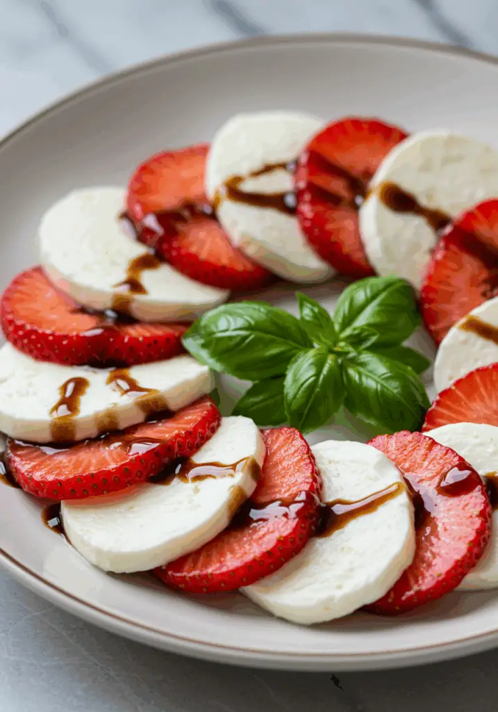 Balsamic Strawberry Caprese