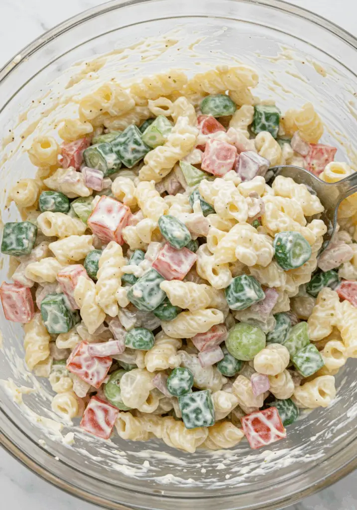 Healthy Creamy Pasta Salad