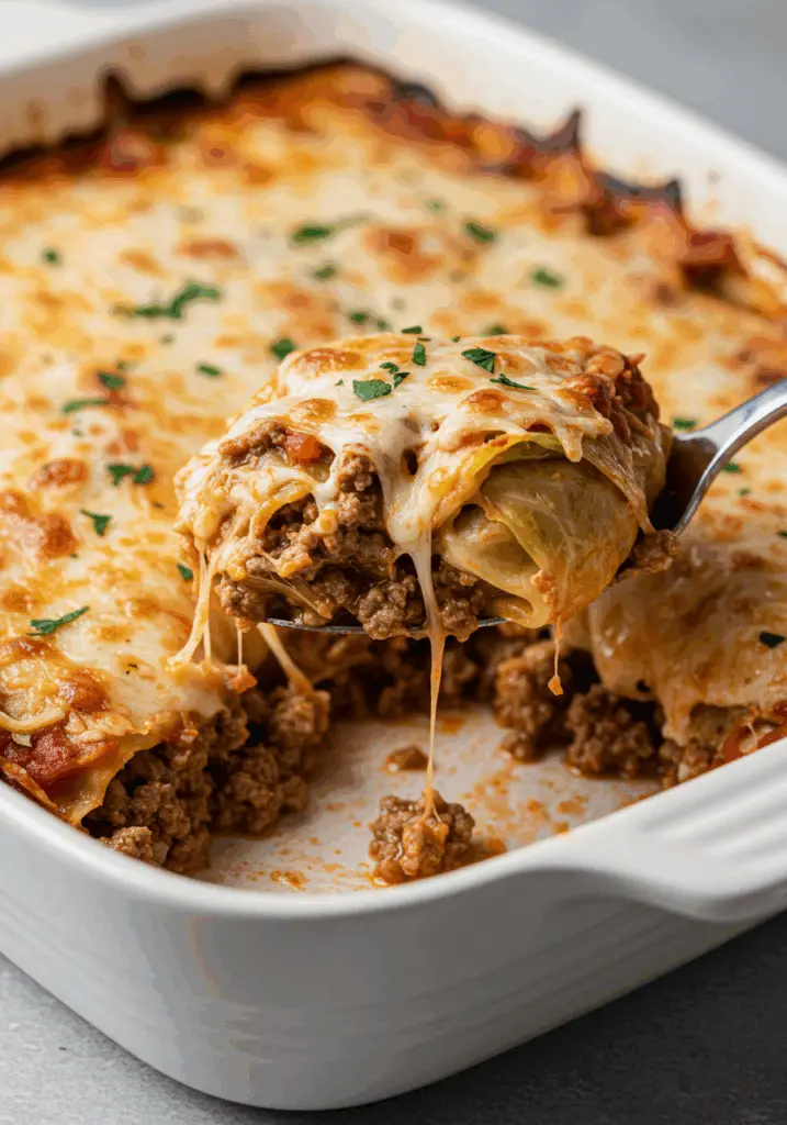 Italian Unstuffed Cabbage Roll Casserole