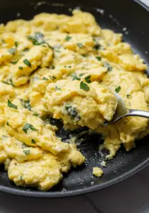Creamy Boursin Scrambled Eggs