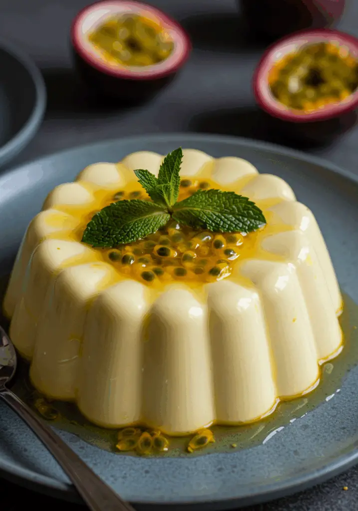 Passion Fruit Panna Cotta (No Gelatin)