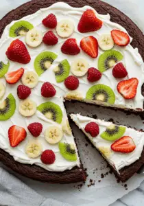 Brownie Fruit Pizza