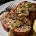 Meatloaf with Mushroom Gravy
