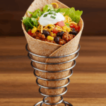 Healthy Taco Pizza Cones