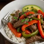 Beef and Pepper Rice Bowl