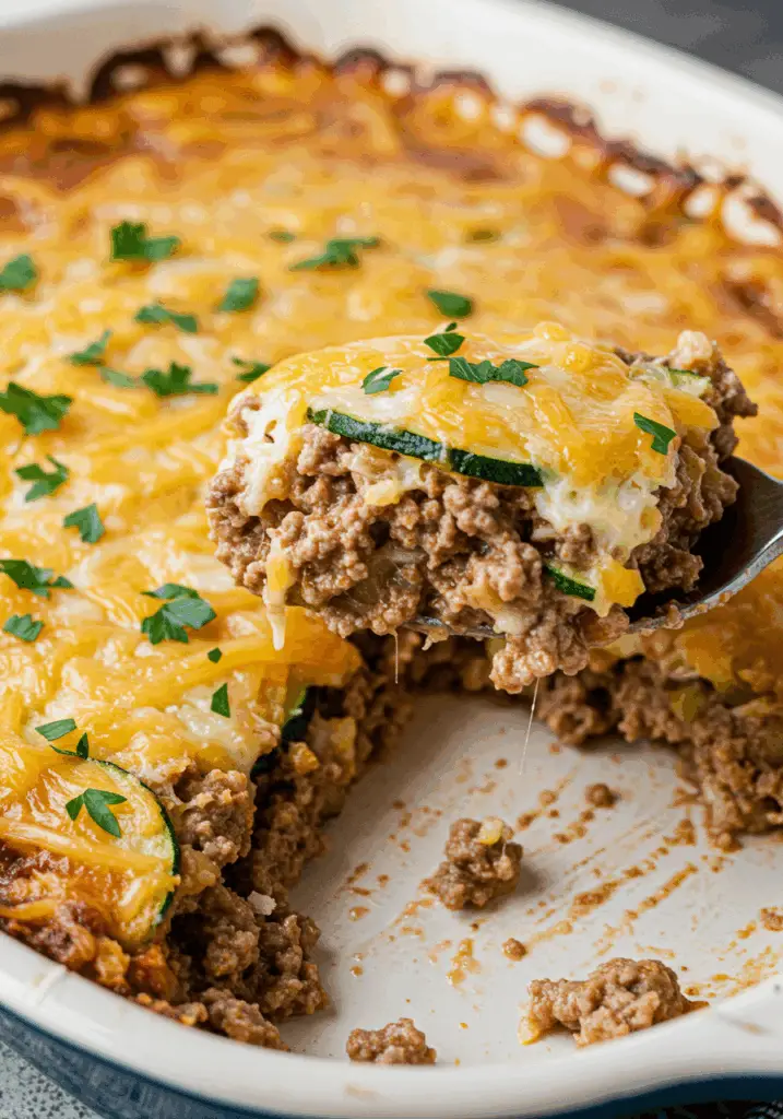 Ground Beef Zucchini Casserole
