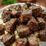 Air Fryer Garlic Butter Steak Bites