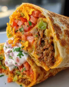 Beefy Nacho Cheese Wrap