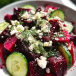 Beet Salad with Feta, Cucumbers, and Dill