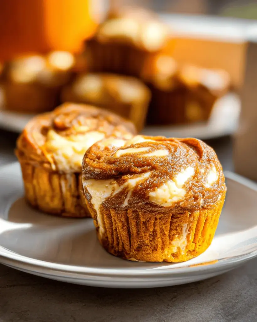 Best Swirled Pumpkin Cream Cheese Muffins