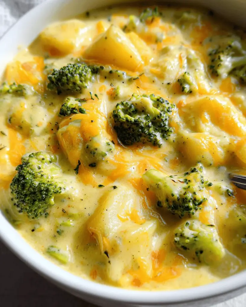 Broccoli Potato Cheese Soup Recipe