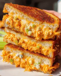 Buffalo Chicken Grilled Cheese