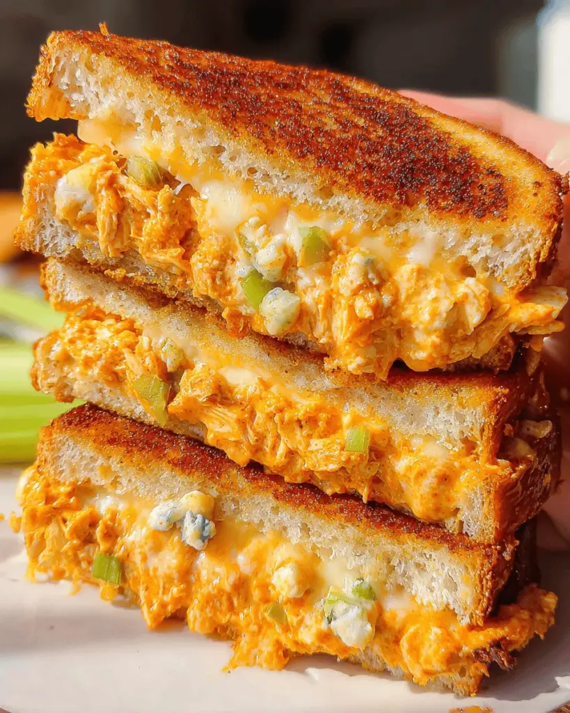 Buffalo Chicken Grilled Cheese