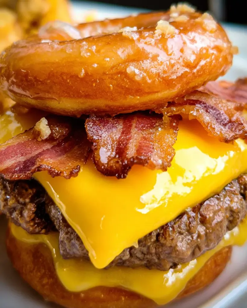 Buttery Glazed Donut Burger