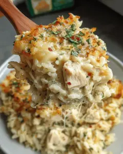 Garlic Parmesan Chicken Rice Casserole