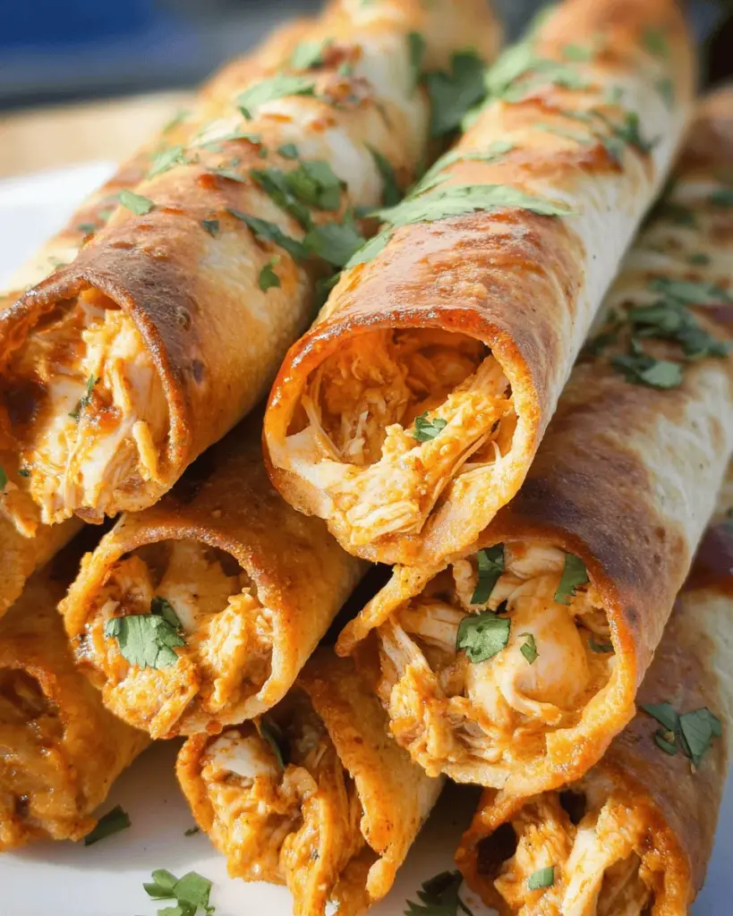 Honey BBQ Slow Cooker Chicken Taquitos