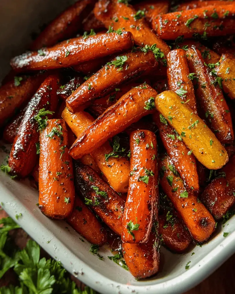Honey Balsamic Roasted Carrots