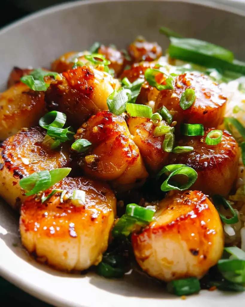 Honey Garlic Butter Scallops